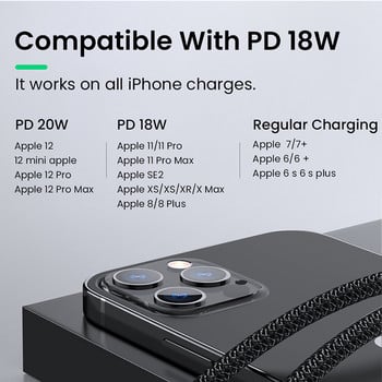 2в1 60W/20W PD USB кабел тип C за iPhone 13 12 11 Pro XS XR зарядно за бързо зареждане за MacBook тип C USB C кабел за данни Кабел 1 м