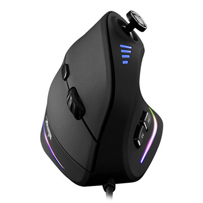 Για ZELOTES Vertical Gaming Mouse Προγραμματιζόμενο USB Ενσύρματο οπτικό ποντίκι RGB 11 κουμπιά 10000 DPI Ρυθμιζόμενα εργονομικά ποντίκια Gamer