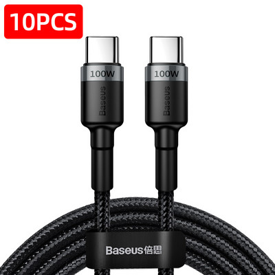 Baseus 100W USB C σε USBC Καλώδιο PD Καλώδιο γρήγορης φόρτισης για MacBook Samsung Xiaomi Phone 2M Quick Charge 3.0 5A Type C Καλώδιο USBC