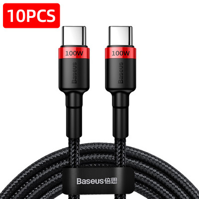 Baseus 100W USB C σε USBC Καλώδιο PD Καλώδιο γρήγορης φόρτισης για MacBook Samsung Xiaomi Phone 2M Quick Charge 3.0 5A Type C Καλώδιο USBC