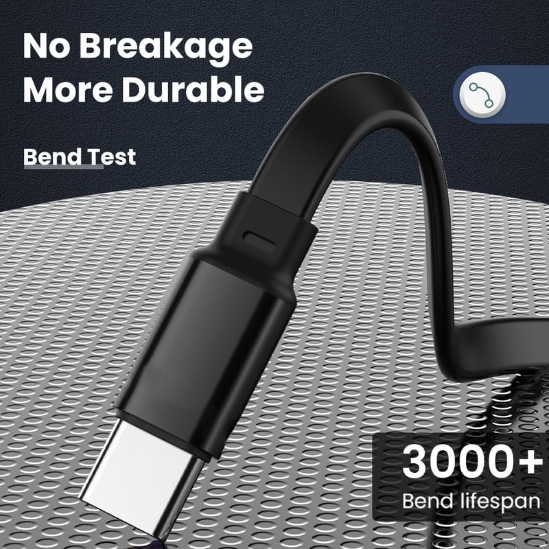 Καλώδιο USB τύπου C 3 σε 1 γρήγορου φορτιστή για Samsung POCO Huawei Xiaomi 6 7 Τηλέφωνο Android Φόρτιση Micro USB C Ανασυρόμενο καλώδιο