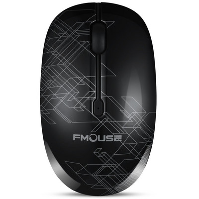 M101 belaidė pelė 2.4G miela tyli optinė animacinių filmų kompiuterio pelė su USB imtuvu 1600DPI, skirta nešiojamam kompiuteriui vaikiškam dovanu Macbook