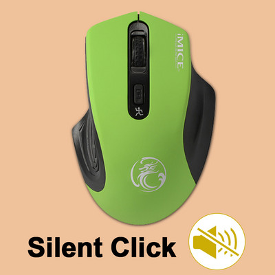 Mouse fără fir computer ergonomic mause 2.4G optic silențios mouse-uri PC Mini 4 butoane 2000DPI Mouse usb fără zgomot pentru laptop pc mac