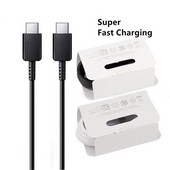 Για Samsung Z Flip 4 3 S10 25w Super PD Καλώδιο γρήγορης φόρτισης 3A USBC To Type C Line 1/2/3M Για Galaxy S21 FE S22 Note20 Ultra S10E