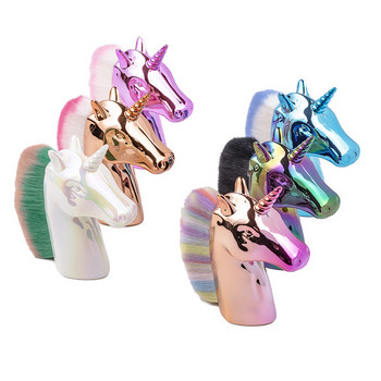 1 τμχ Αξεσουάρ Nails Art Βούρτσες Unicorn Βούρτσα καθαρισμού με τζελ για νύχια με ηλεκτρολυτική ράβδο Πινέλο Μακιγιάζ Εργαλείο μανικιούρ