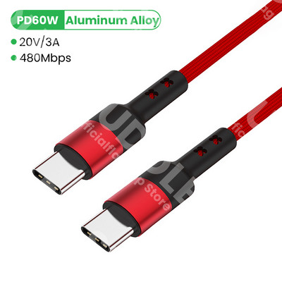 Quick Charge 4.0 USB C na USB Type C kabel za MacBook Pro PD 100W 5A Brzo punjenje za Samsung Xiaomi mi 10 kabel za punjenje 1/2M