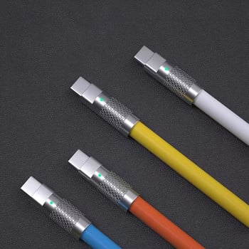 USB C към Type C кабел PD 120W 6A Кабел за бързо зареждане за Xiaomi Huawei Redmi Oneplus мобилен мобилен телефон Кабел за данни за кабел за лаптоп