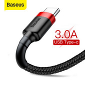 Baseus USB Type C kábel gyorstöltés Samsunghoz Huawei 3A 2A USB C mobiltelefon adatkábel töltés USB Type-C eszközökhöz