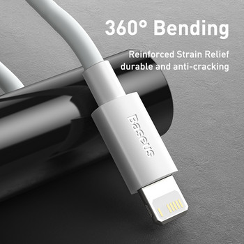 Baseus USB кабел за iPhone14 13 Pro Max зарядно USB C кабел QC 3.0 Кабел за бързо зареждане Type-C за Samsung Wire за Huawei Xiaomi
