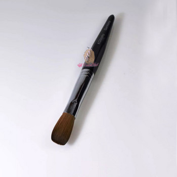 100% Kolinsky Acrylic Nail Brush Six Angles Black Crimped Quality Sable Kolinsky Brush for Manicure Powder Size 8 10 12 14