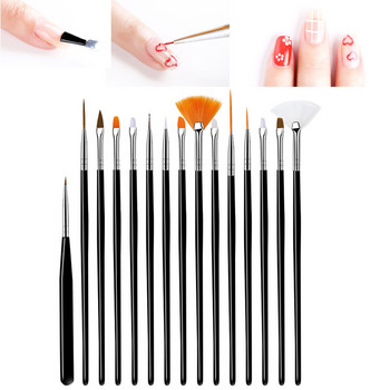 Σετ Πινέλα Μανικιούρ Dotting Pen Acylic Nail Extension Painting Nail Brushes for Nail Art Gel Nail Polish Tools Professional