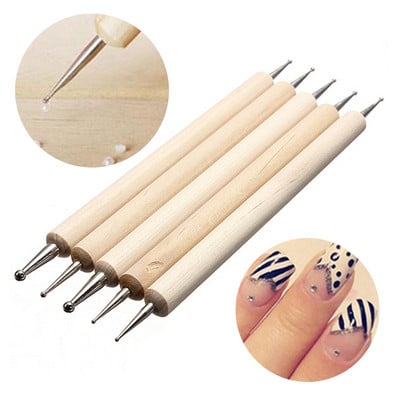 Σετ Πινέλα Μανικιούρ Dotting Pen Acylic Nail Extension Painting Nail Brushes for Nail Art Gel Nail Polish Tools Professional
