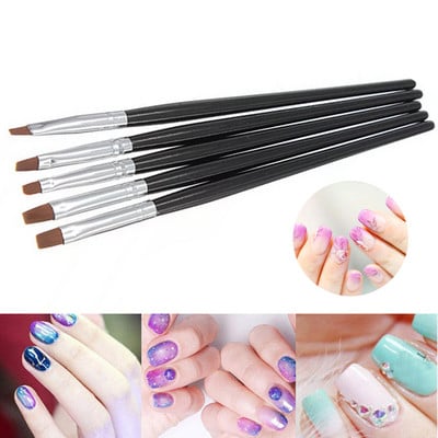Σετ Πινέλα Μανικιούρ Dotting Pen Acylic Nail Extension Painting Nail Brushes for Nail Art Gel Nail Polish Tools Professional
