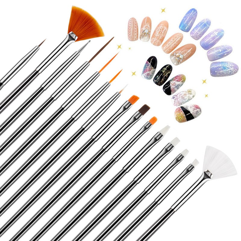 Σετ Πινέλα Μανικιούρ Dotting Pen Acylic Nail Extension Painting Nail Brushes for Nail Art Gel Nail Polish Tools Professional