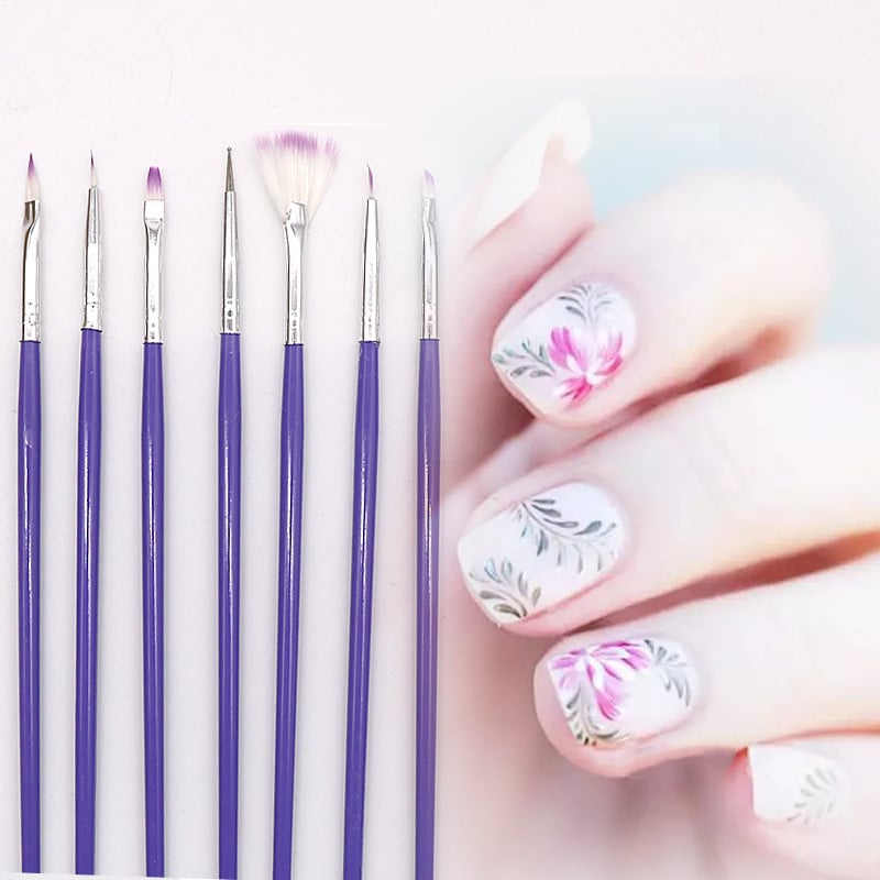 Σετ Πινέλα Μανικιούρ Dotting Pen Acylic Nail Extension Painting Nail Brushes for Nail Art Gel Nail Polish Tools Professional