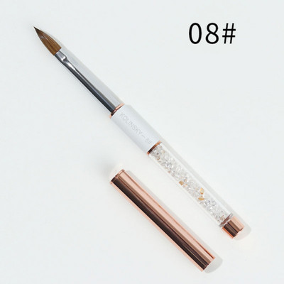 100%-os tisztaságú Kolinsky Sable körömkefe akril púderecsetek körömhosszabbító eszközök professzionális Nails Art toll