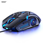 Miš za igranje Žičani miš za isključivanje zvuka Miš za igrače 6 tipki Svjetleći USB računalni miš za računalo PC Laptop Gaming