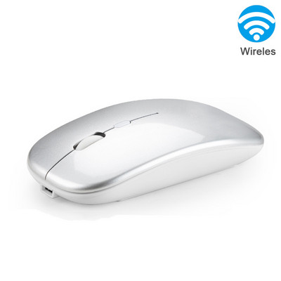 Ασύρματο ποντίκι Bluetooth Επαναφορτιζόμενο ποντίκι 2.4G Super Slim Silent Mause Εργονομικά ποντίκια παιχνιδιού για φορητό υπολογιστή
