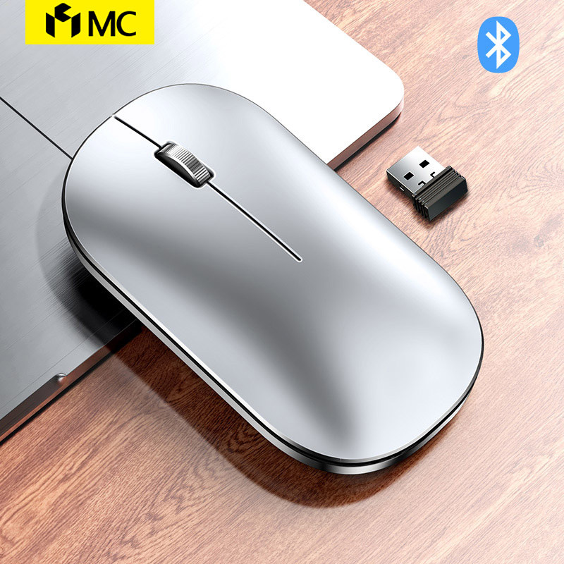 MC 502 2.4G bežični Bluetooth miš, tipka za isključivanje zvuka, bešumno punjenje, bežični miš s USB prijemnikom