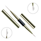 Dual End Nail Art Stripes Lines Liner DIY Festőecset Folyékony Púder Akril UV GEL Extension Builder Francia rajztoll