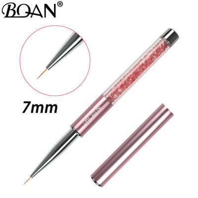 BQAN Professional 5/7/9/11/12/15 mm körömkefe Kézi rajz tippek Rajzvonal Festés Toll Eszközök Manikűr köröm ecset díszítés