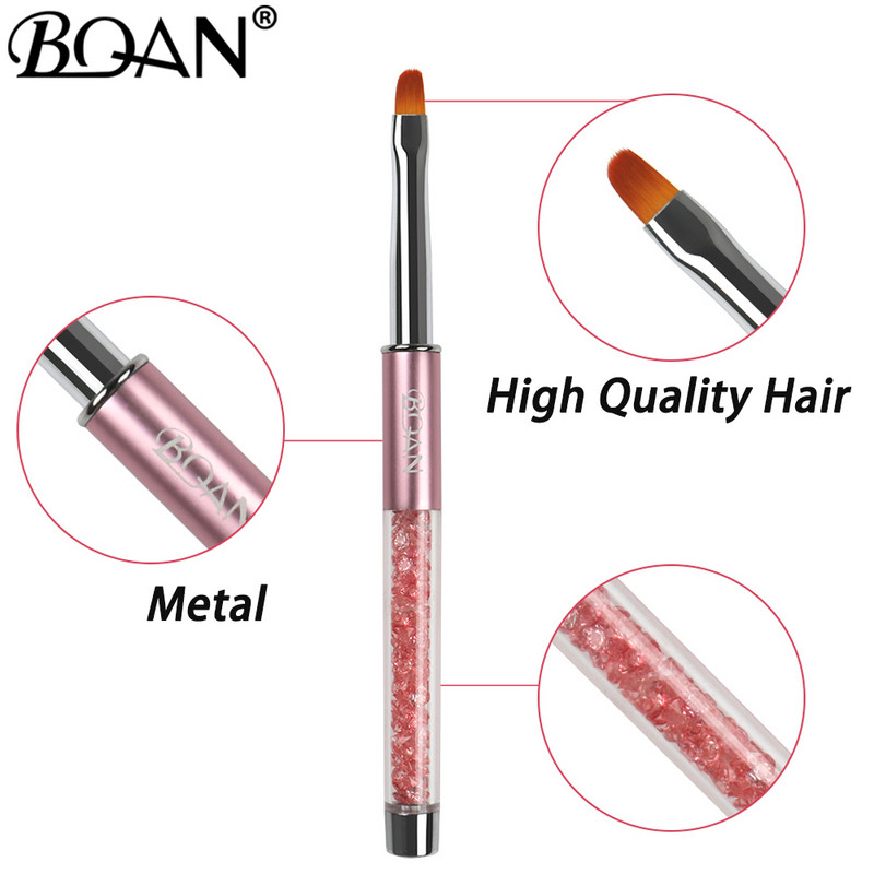 BQAN Professional 5/7/9/11/12/15 mm körömkefe Kézi rajz tippek Rajzvonal Festés Toll Eszközök Manikűr köröm ecset díszítés