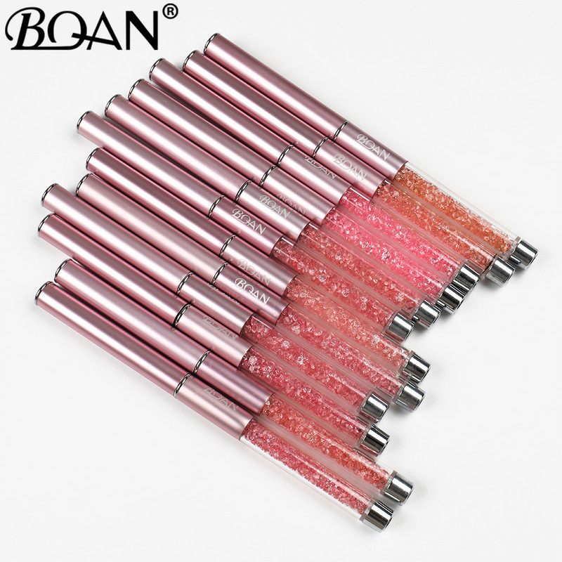 BQAN Professional 5/7/9/11/12/15 mm körömkefe Kézi rajz tippek Rajzvonal Festés Toll Eszközök Manikűr köröm ecset díszítés