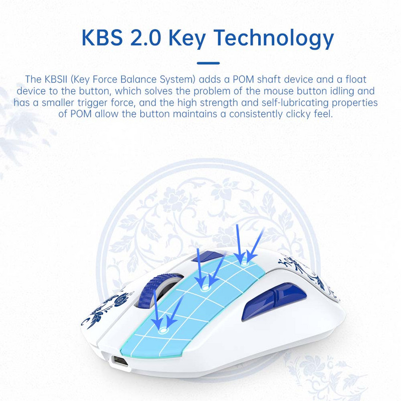 DAREU trīsrežīmu spēļu pele AIM-WL sensors Bluetooth vadu 2.4G peles ar uzlādes pamatni Viegla dizaina pele klēpjdatora spēlētājam