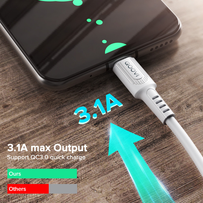 4db 3A Micro USB kábel Gyorstöltés USB C töltő C típusú mobiltelefon Android adatkábel iPhone-hoz Samsung Xiaomi Redmi HUAWEI