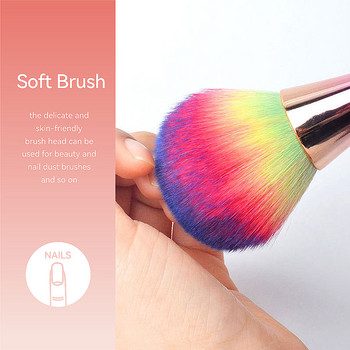 2 Styles Nail Art Dust Brush for Manicure Beauty Brush Blush Powder brushes Fashion Gel Nail Accessories Nail Material Tools