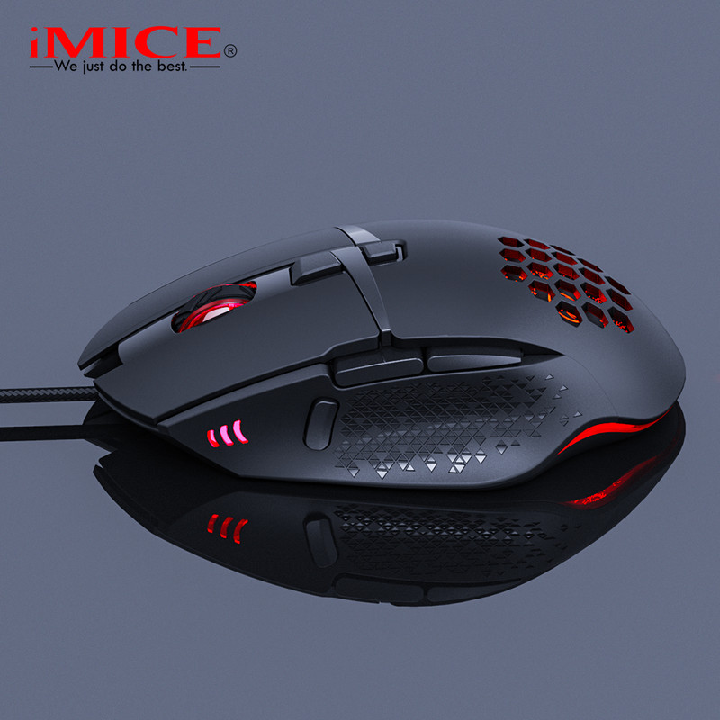 Badu.bg Жична LED мишка за игри 7200 DPI Компютърна мишка Геймър USB ...