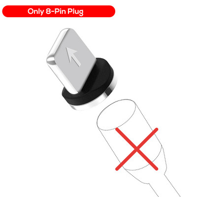 TOPK AM30 Cablu magnetic Micro USB tip C cu rotire 360 Cabluri pentru telefon mobil Cablu de încărcare rapidă rapidă pentru încărcare pentru iPhone Xiaomi