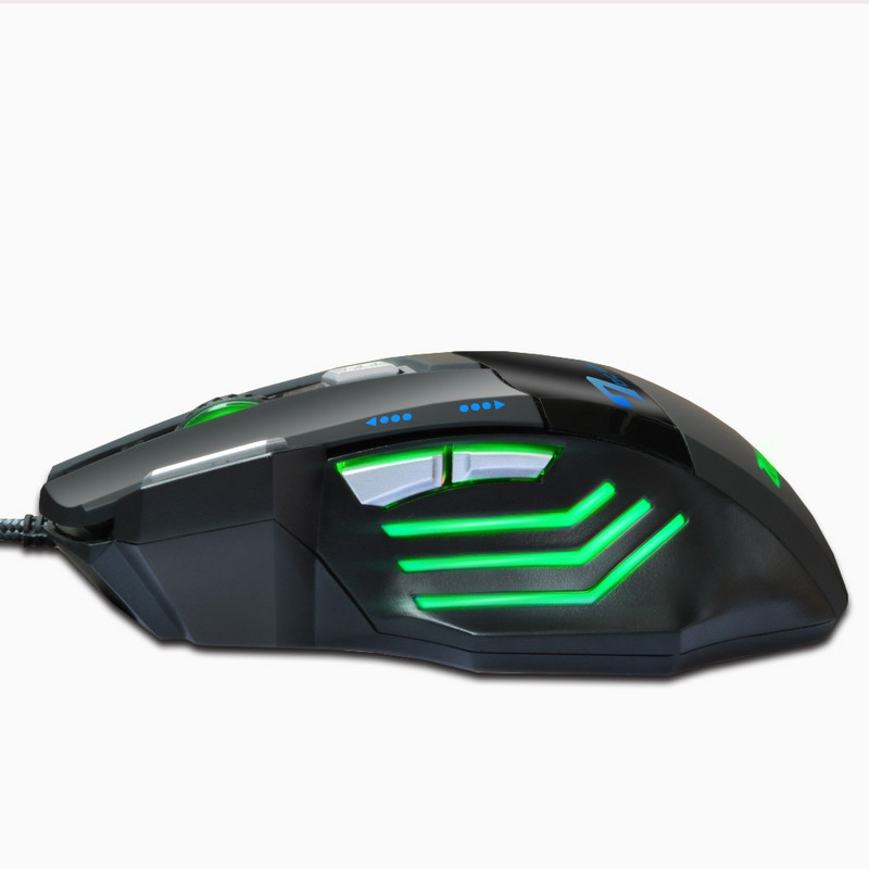 Mouse pentru jocuri ZUOYA 5500 DPI 7 butoane LED Mouse optic cu fir USB Mouse Mouse pentru jocuri Mouse silențios/sunet pentru computer PC Pro Gamer