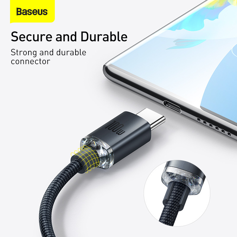 Καλώδιο USB Type C Baseus 100W για Samsung Xiaomi Supercharge 5A 100W Γρήγορη φόρτιση Καλώδιο φόρτισης USB-C για καλώδιο τηλεφώνου