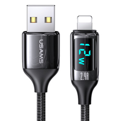 Ψηφιακή οθόνη USAMS PD 20W Καλώδιο δεδομένων γρήγορης φόρτισης Lightning για iPhone 14 Plus Pro Max 13 12 11 Mini Pro Max X XS Xr 8 Plus