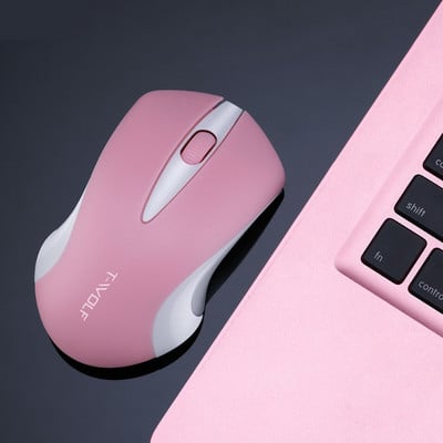 Mouse de computer roz 1600 dpi Mouse fără fir Fată cu fir Mouse drăguț Mouse optic Mouse de modă pentru laptop