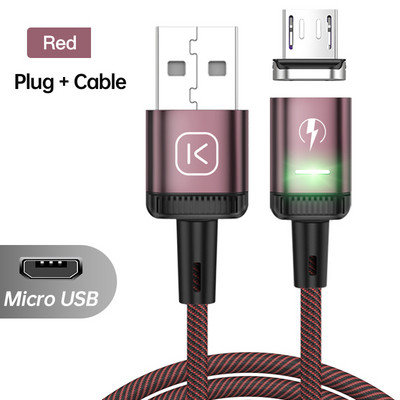 KUULAA magnetski punjač LED kabel za brzo punjenje za iPhone 14 13 12 Samsung Xiaomi Micro USB tip C magnetni kabel podatkovni kabel žica