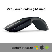 Bluetooth безжична мишка, сгъваема Arc Touch Mause ултра тънки мишки за Surface Pro 7 Macbook Air Matebook лаптоп 1600 DPI