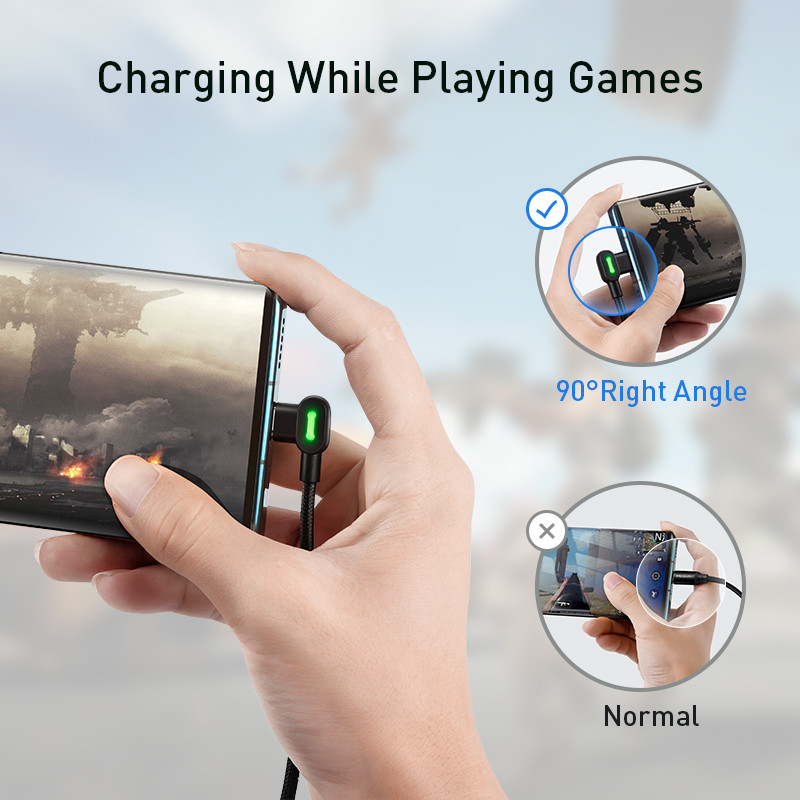 Mcdodo 3A 90-stupňový kábel typu C pre rýchle nabíjanie pre Samsung Xiaomi Redmi Huawei nabíjací kábel pre mobilné telefóny USB C dátový kábel