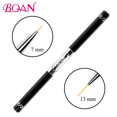 BQAN kétfejű körömdíszítő ecset vonalrajzoló toll 5mm/7mm/9mm/11mm körömdíszítő ecsetek strasszos fogantyús manikűr művészi eszköz