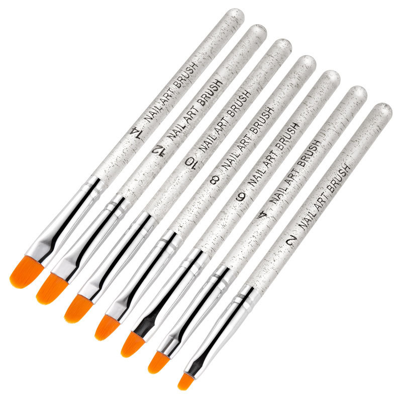 7Pcs profesionalna manikurna UV gel kist olovka prozirna akrilna četka za slikanje noktiju alati za fototerapiju