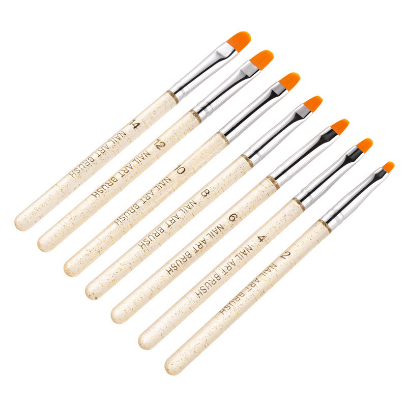 7Pcs profesionalna manikurna UV gel kist olovka prozirna akrilna četka za slikanje noktiju alati za fototerapiju