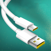 Γνήσια γραμμή δεδομένων γρήγορης φόρτισης Super Dart 100 CM 65 W για VOOC Quick Cable για Realme X 5 6 X50 X3 X5 Pro X50m X50t V5 C3 OPPO