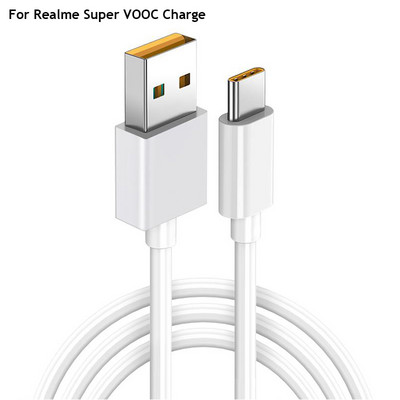Γνήσια γραμμή δεδομένων γρήγορης φόρτισης Super Dart 100 CM 65 W για VOOC Quick Cable για Realme X 5 6 X50 X3 X5 Pro X50m X50t V5 C3 OPPO