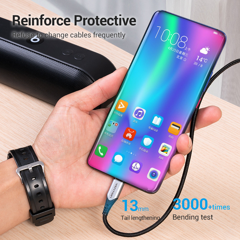 Vention 5A USB Type C kabel za Xiaomi Huawei P40 Pro Mate 30 P30 Supercharge 40W USB-C kabel punjača Kabel za brzo punjenje