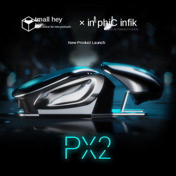 PX2 Metal 2.4G акумулаторна безжична заглушаваща мишка 1600DPI 6 бутона за PC лаптоп Компютърни игри Офис Домашна водоустойчива мишка