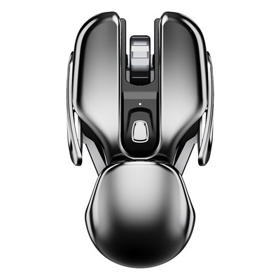 PX2 Metal 2.4G Rechargeable Wireless Mute 1600DPI Mouse 6 Buttons for PC Laptop Computer Gaming Office Home Waterproof Mouse