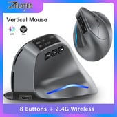 Vertikalni miš Punjivi bežični miš PC Gaming Mouse Ergonomski 3200DPI Uspravni miševi 8 tipki Laptop PC Gamer Mouse