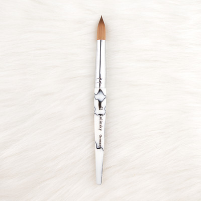 1PC Kolinsky akrilna četka za crtanje noktiju UV gel lak kist za rezbarenje s olovkom tekući puder za crtanje noktiju drvena drška Minh set četki za kosu