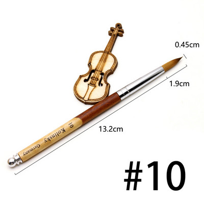 1PC Kolinsky akrilna četka za crtanje noktiju UV gel lak kist za rezbarenje s olovkom tekući puder za crtanje noktiju drvena drška Minh set četki za kosu